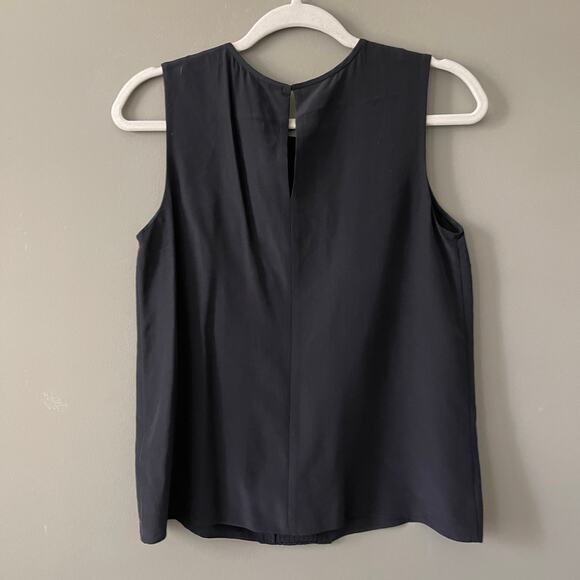 Kate Spade Silk Pleated Top Black - 2 - Picture 6 of 7